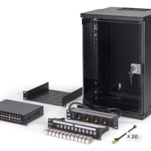 Digitus DN-49103-SET lentyna 9U Sieninis stovas Juoda - Image 1