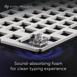 Dark Project Tamsus projektas ALU87B Bushido, G3MS Moonstone Switch, JAV klaviatūra Namams / biurui QWERTY Anglų - Image 3