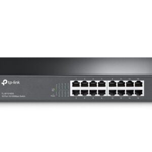 TP-Link TL-SF1016DS tinklo komutatorius Ne-valdomas Fast Ethernet (10/100) 1U Juoda
