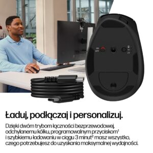 HP Tilt Ergonomic Mouse 720M - Image 2