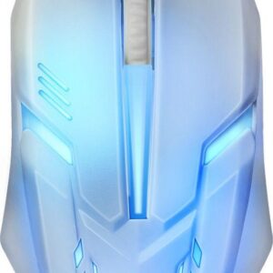 DEFENDER CYBER MOUSE MB-560L BALTA 7 SPALVŲ APŠVIETIMAS - Image 1