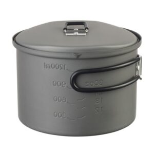 ESBIT PT1600HA turistinis maisto gaminimo indas Stiklinis indelis 1,6 L Aliuminis, Juoda - Image 3