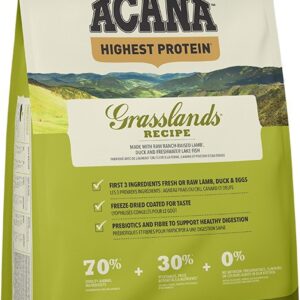 ACANA Highest protein Grasslands - sausas maistas šunims - 2kg - Image 1