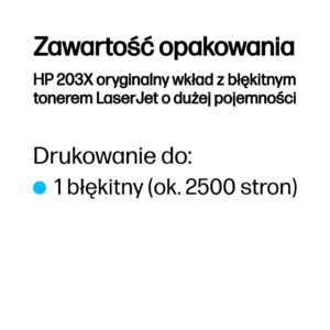HP 203X High Yield Cyan Original LaserJet Toner Cartridge - Image 3