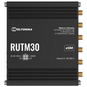 Teltonika RUTM30 belaidis maršrutizatorius Gigabitinis eternetas Dual-band (2.4 GHz / 6 GHz) 5G Juoda