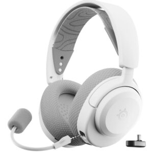 Steelseries Arctis Nova 3P Laisvų rankų įranga Bevielis Su lankeliu Žaidimams C tipo USB Bluetooth Balta - Image 1