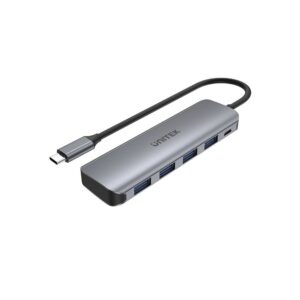 UNITEK H1107A sąsajos šakotuvas USB 3.2 Gen 1 (3.1 Gen 1) Type-A 5000 Mbit/ai Pilka