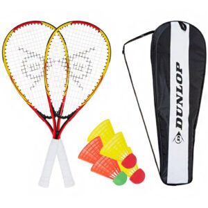 Speedmintono rakečių rinkinys Dunlop geltonos ir raudonos spalvos
