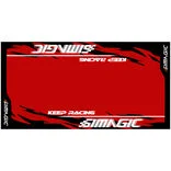 Simagic Carpet - black / red