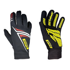 Sabelt G34 Sim Gloves Racing-Handschuhe, touch-fähig, Silikon-Handfläche, 216-223mm Umfang - schwarz, S