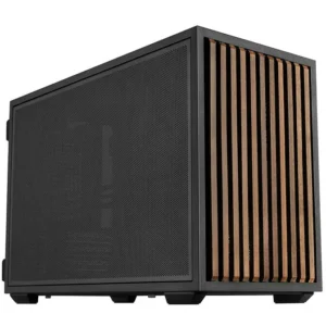 Lian Li DAN Cases B4 Wood Edition PC Case, Micro-ATX - Walnut, Black