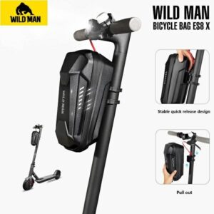 WILDMAN Scooter case/holder ES8XMax frame bag juodos spalvos