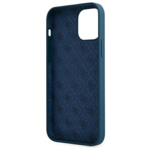 Guess GUHCP12LLSLMGBL Apple iPhone 12 Pro Max 6,7" blue hardcase Metal Logo Script - Image 7