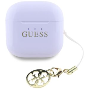 TWS ausinės Guess Glossy Effect Printed Classic Logo & Charm lavender - Image 3