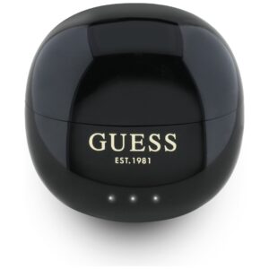 TWS ausinės Guess Glossy Effect Egg Shape Printed Classic Logo juodos spalvos - Image 2