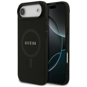 Guess Saffiano Classic Logo MagSafe Dėklas Apple iPhone Air Black