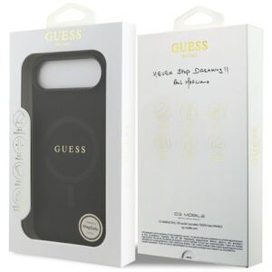 Guess Saffiano Classic Logo MagSafe Dėklas Apple iPhone Air Black - Image 8