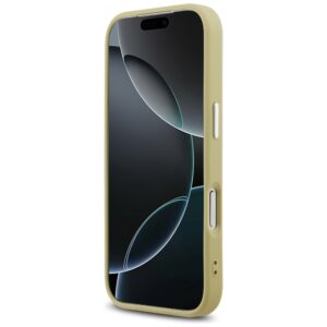 Guess Glitter Triangle Logo MagSafe dėklas Apple iPhone 17 Pro gold - Image 5