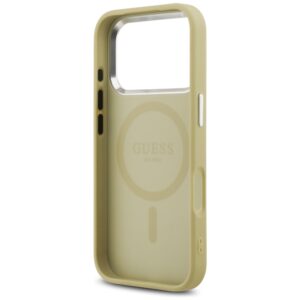 Guess Glitter Triangle Logo MagSafe dėklas Apple iPhone 17 Pro gold - Image 7