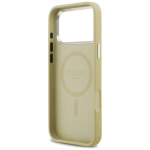 Guess Glitter Triangle Logo MagSafe case skirtas Apple iPhone 17 Pro Max aukso spalvos - Image 7