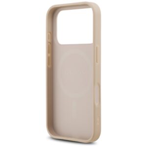 Guess Saffiano Classic Logo MagSafe dėklas skirtas Apple iPhone 17 Pro rožinės spalvos - Image 7