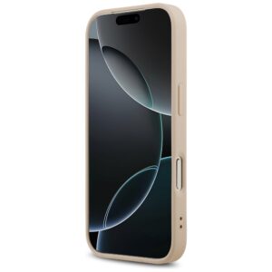 Guess Saffiano Classic Logo MagSafe dėklas skirtas Apple iPhone 17 Pro rožinės spalvos - Image 5
