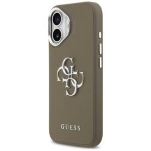 Guess Grained Big 4G Classic Logo dėklas Apple iPhone 17 Pro Brown - Image 2