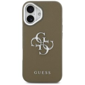 Guess Grained Big 4G Classic Logo dėklas Apple iPhone 17 Pro Brown - Image 3