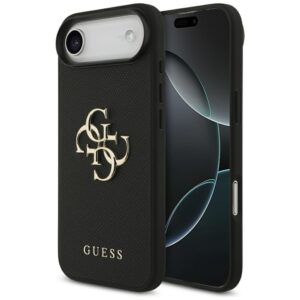 Guess Grained Big 4G & Classic Logo case for Apple iPhone Air juodos spalvos