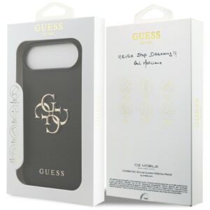 Guess Grained Big 4G & Classic Logo case for Apple iPhone Air juodos spalvos - Image 8