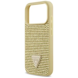 Dėklas Guess Rhinestone Triangle Logo Apple iPhone 17 Pro gold - Image 6