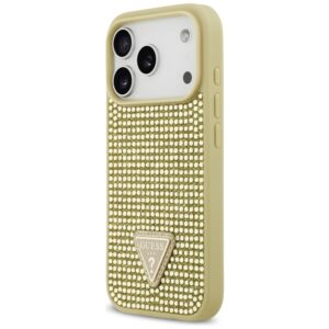 Dėklas Guess Rhinestone Triangle Logo Apple iPhone 17 Pro gold - Image 2