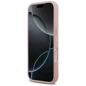 Dėklas Guess Rhinestone Triangle Logo for Apple iPhone 17 Pro pink - Image 5
