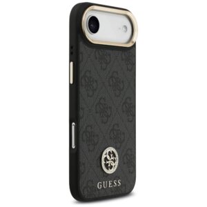 Guess 4G Strass Logo & Big Strap Metal Buttons MagSafe dėklas skirtas Apple iPhone Air juodos spalvos - Image 4
