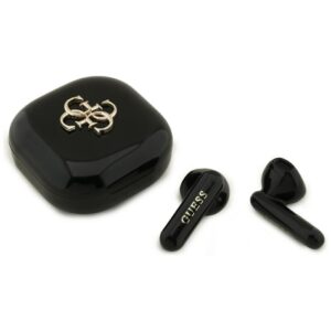 TWS Guess 4G Metal Logo ausinės juodos spalvos