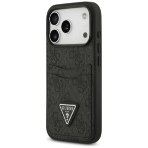 Dėklas Guess 4G Double Card Triangle skirtas Apple iPhone 17 Pro juodos spalvos - Image 2