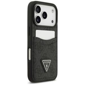 Dėklas Guess 4G Double Card Triangle skirtas Apple iPhone 17 Pro juodos spalvos - Image 4