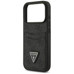 Dėklas Guess 4G Double Card Triangle skirtas Apple iPhone 17 Pro juodos spalvos - Image 6
