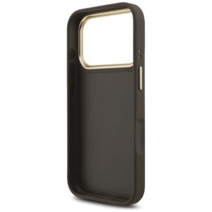 Guess 4G Big 4G Classic Logo Big Strap Metal Buttons dėklas skirtas Apple iPhone 17 Pro Brown - Image 7