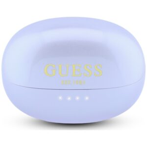 OWS ausinės Guess Metalic Finish Electropated Parts Classic Logo violetinės spalvos - Image 2