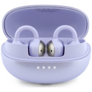 OWS ausinės Guess Metalic Finish Electropated Parts Classic Logo violetinės spalvos - Image 4