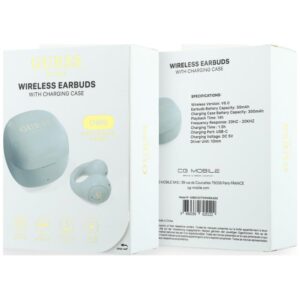 Ausinės TWS Guess Script Metal Logo turquoise - Image 6