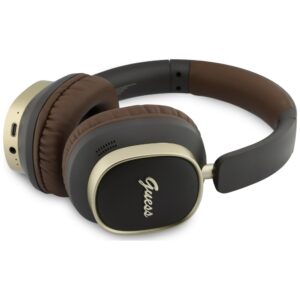 Ausinės Guess Bluetooth ENC Rectangle Metal Script rudos spalvos - Image 2