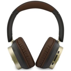 Ausinės Guess Bluetooth ENC Rectangle Metal Script rudos spalvos - Image 3