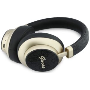 Ausinės nauszne Guess Bluetooth ENC 4G Gold Script Metal juodos spalvos - Image 2