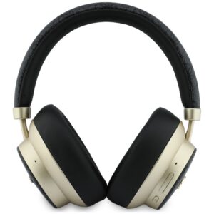 Ausinės nauszne Guess Bluetooth ENC 4G Gold Script Metal juodos spalvos - Image 3