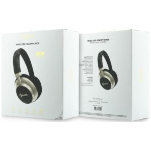 Ausinės nauszne Guess Bluetooth ENC 4G Gold Script Metal juodos spalvos - Image 6