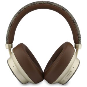 Ausinės nauszne Guess Bluetooth ENC 4G Gold Script Metal rudos spalvos - Image 3