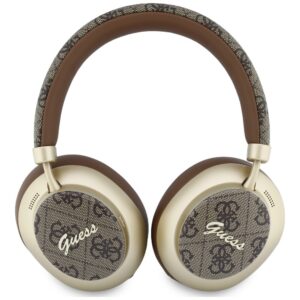 Ausinės nauszne Guess Bluetooth ENC 4G Gold Script Metal rudos spalvos - Image 4