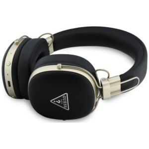 Ausinės Guess Bluetooth ENC Metal Grained Triangle Logo juodos spalvos - Image 2